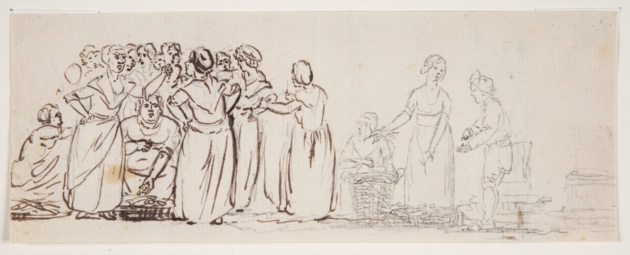Balıkçılar ve tüccarlar ile çizin. by C.D. Fritzsch