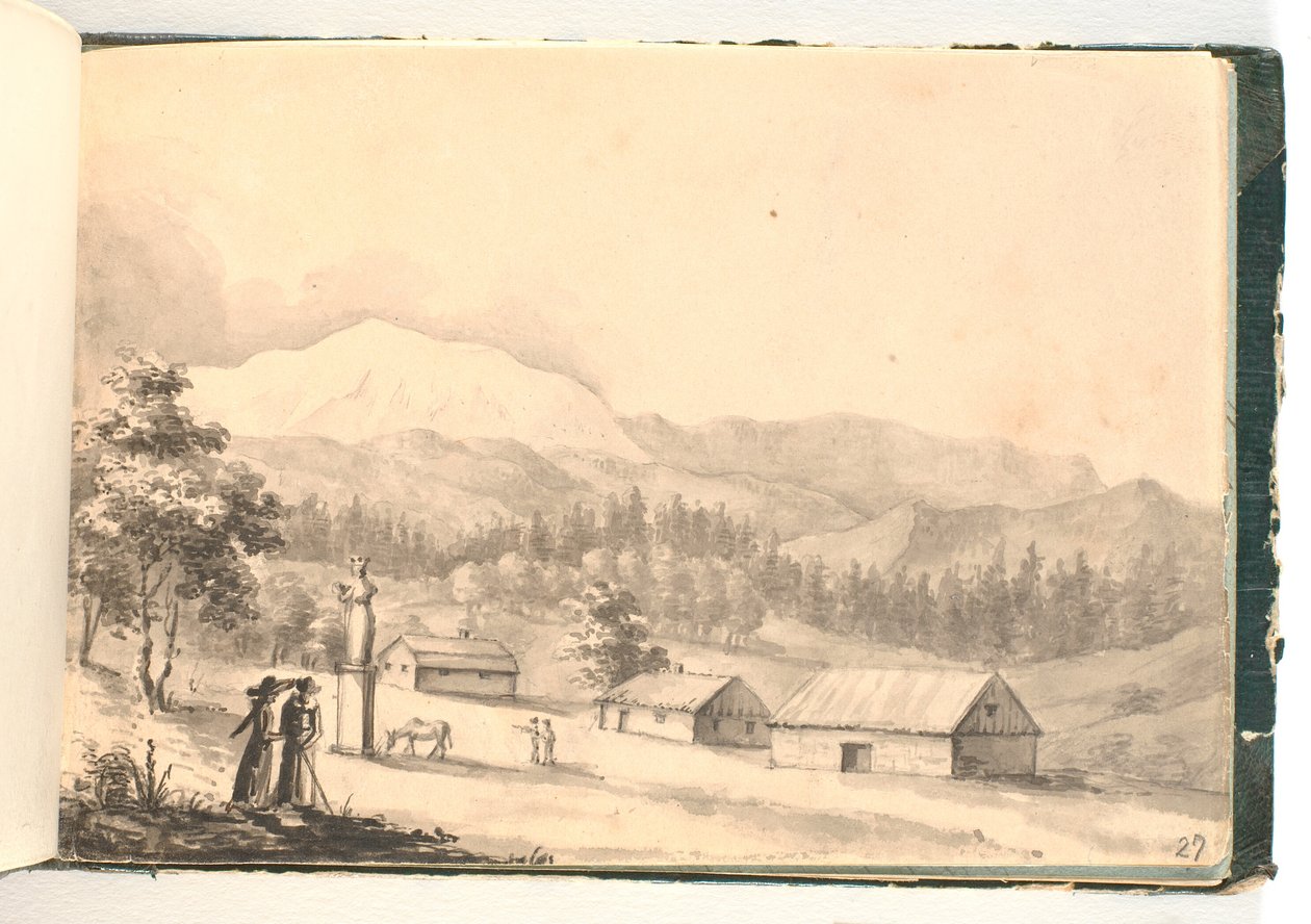 Profilde duran bir adam tarafından çizik by C.F. Zeuthen