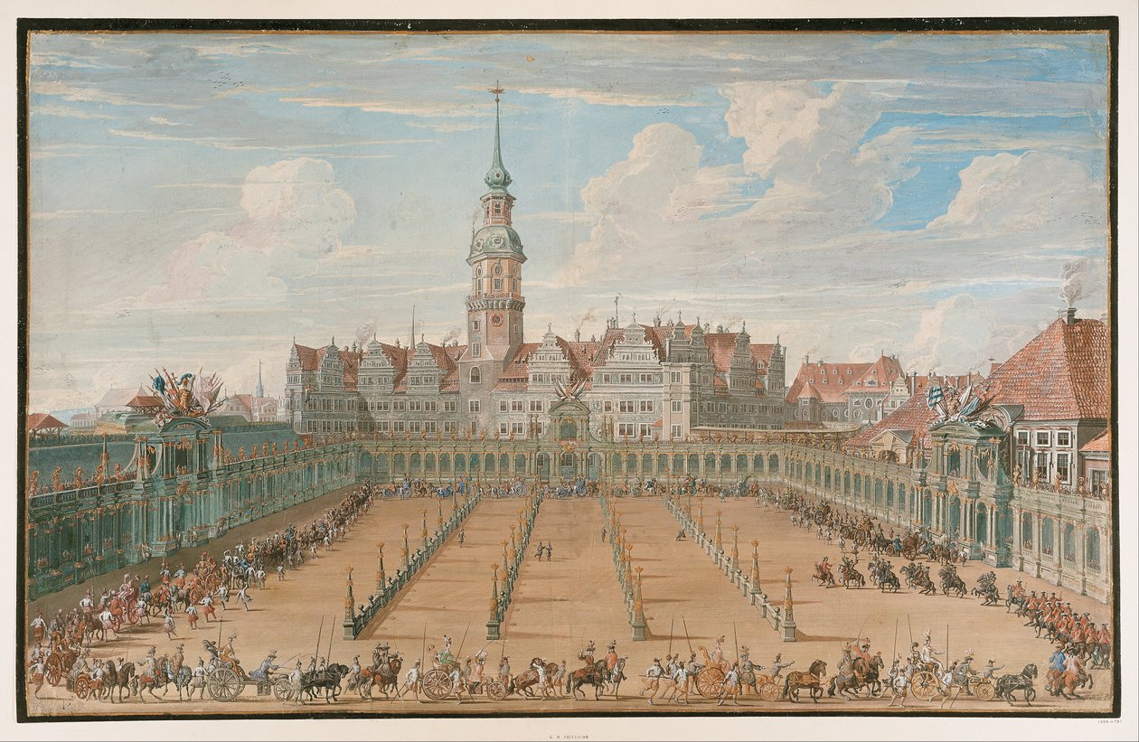 Bayanlar Ring Yarışları Geçit Töreni, Dresden by C.H. Fritzsche