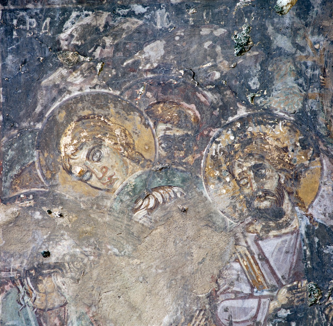 Azizler, kilisede fresk Kandanos, Girit, Yunanistan (fotoğraf) by J.B. and Brown J. Rowbotham