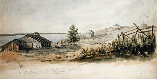 Fort Henry, Kingston, Ontario, Kanada, 8 Eylül 1832 (kağıt üzerine suluboya) by C.J. Gibson