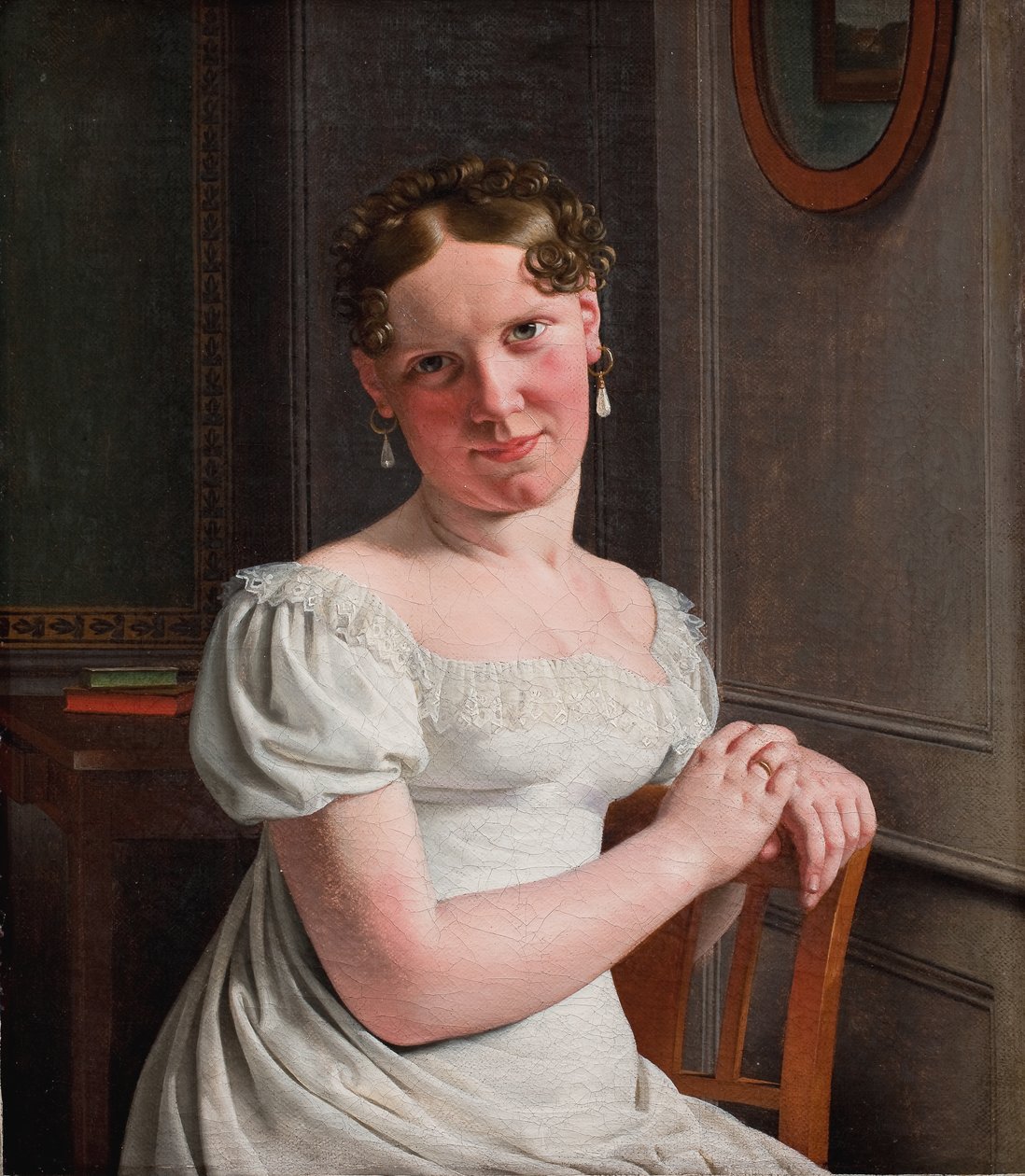 Julie Eckersberg, kızlık soyadı Juel, Sanatçının İkinci Karısı by Christoffer Wilhelm Eckersberg