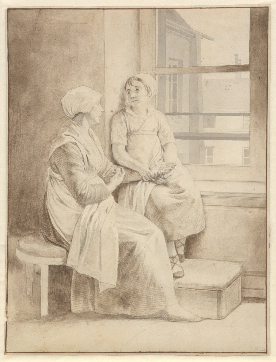 Anne ve kızı. Eckersberg