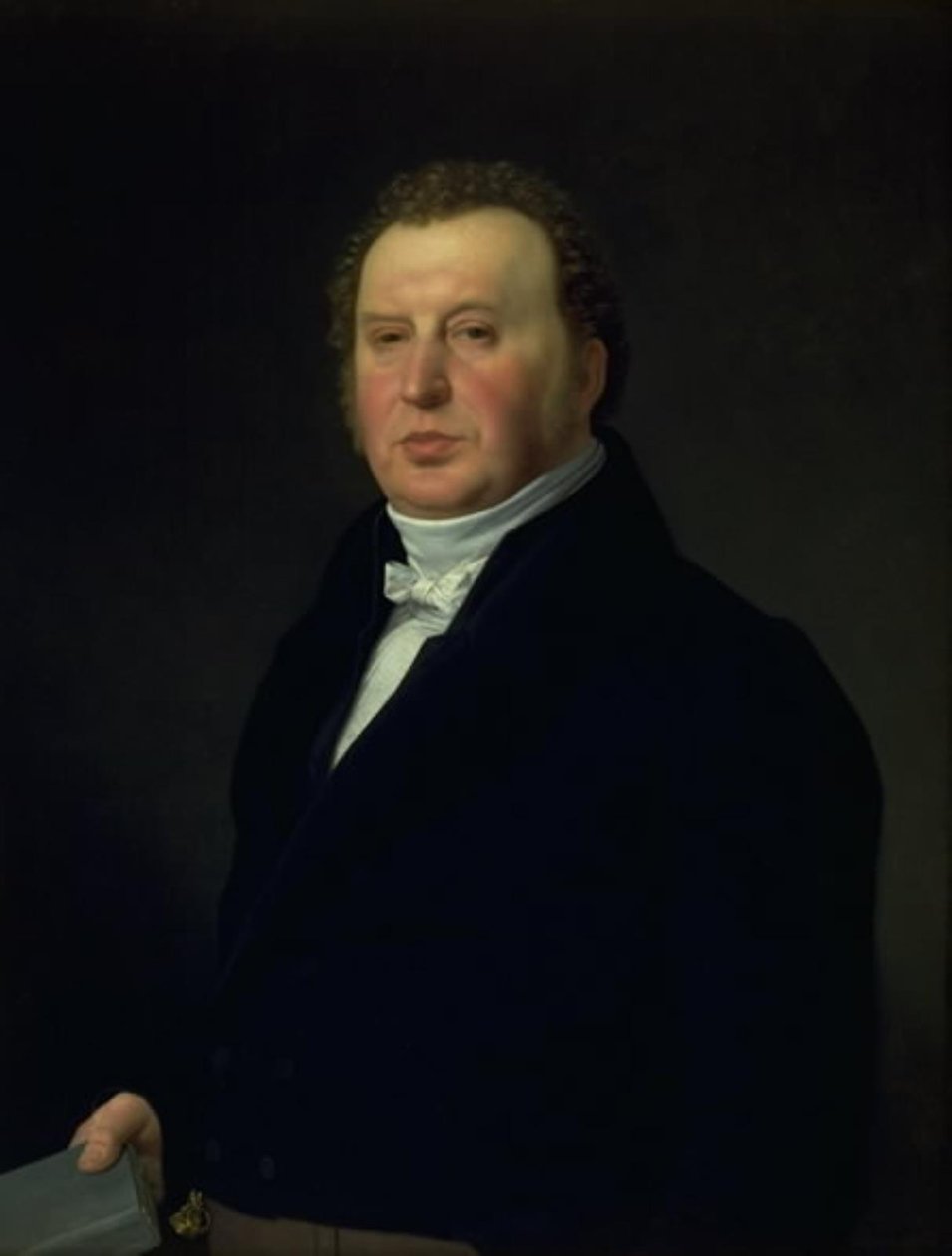 Polis Cerrahı Johan Frederik Rost. Sanatçının Aile Hekimi ve Arkadaşı by Christoffer Wilhelm Eckersberg