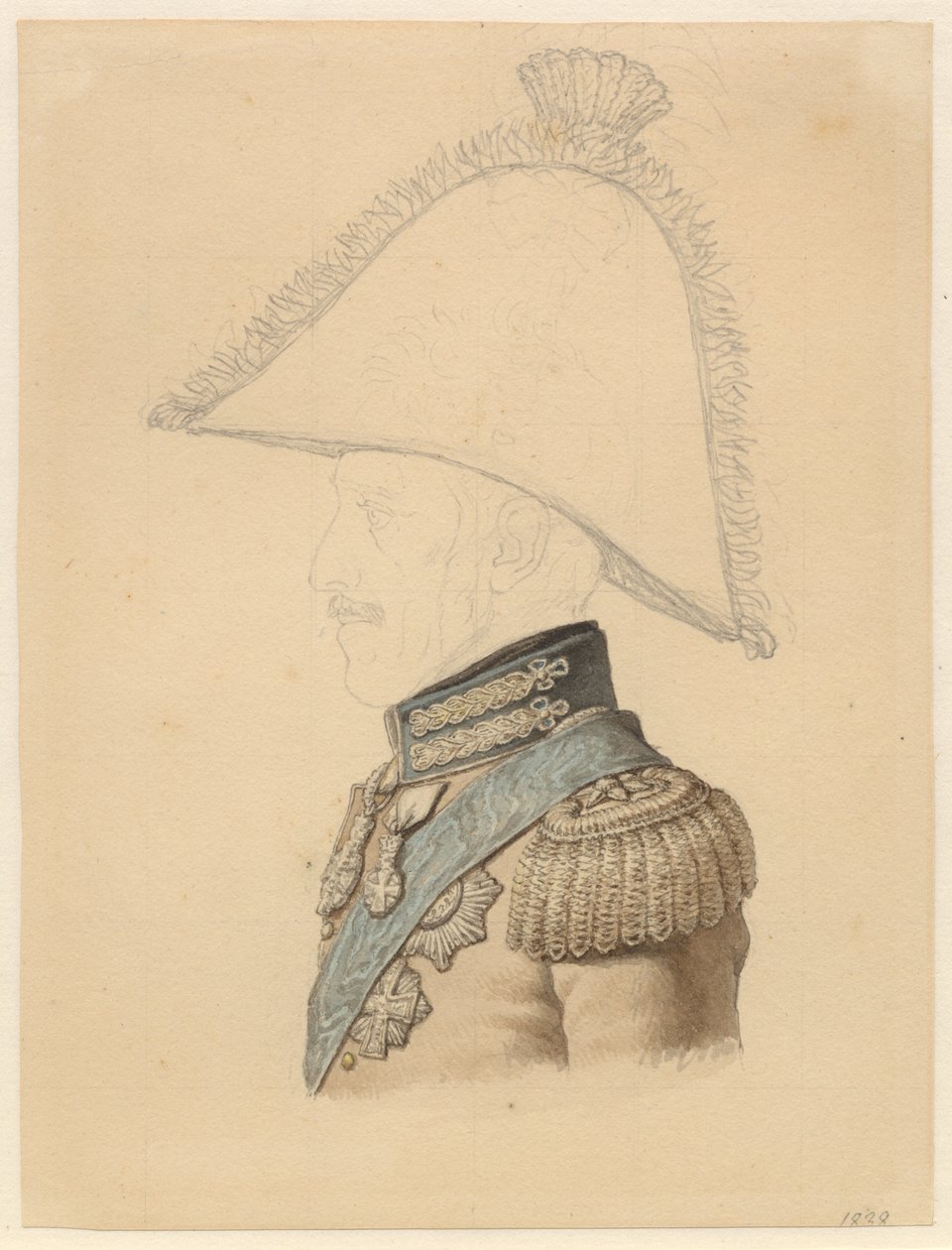 Soldaki profilde Frederik VI
