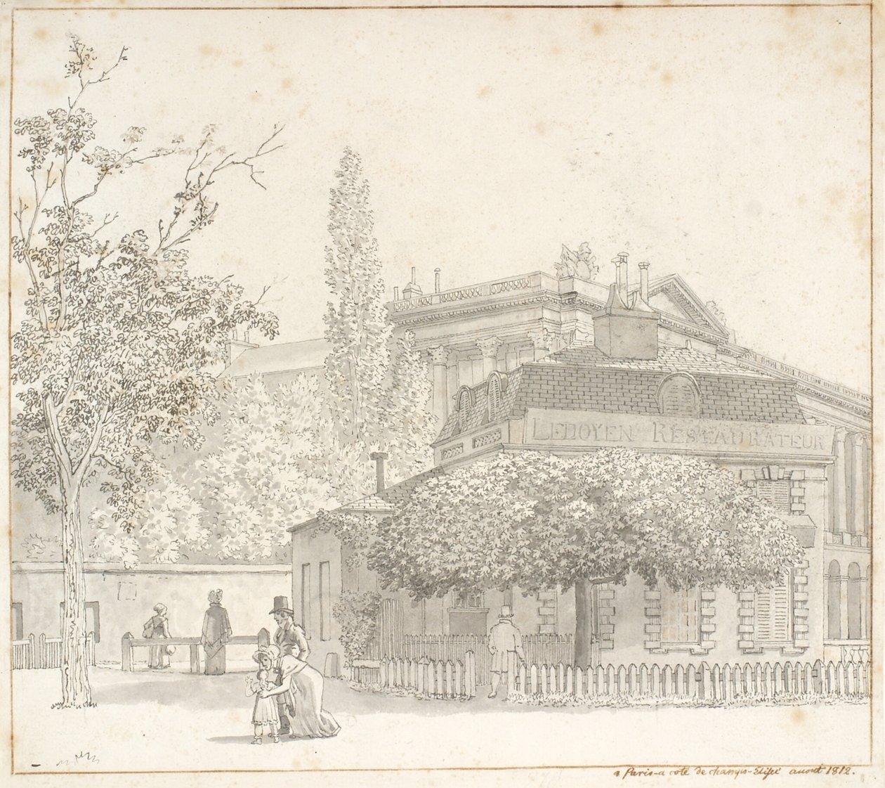 Restaurant Ledoyen, Place de la Concorde nær Champs-Élysées, Paris