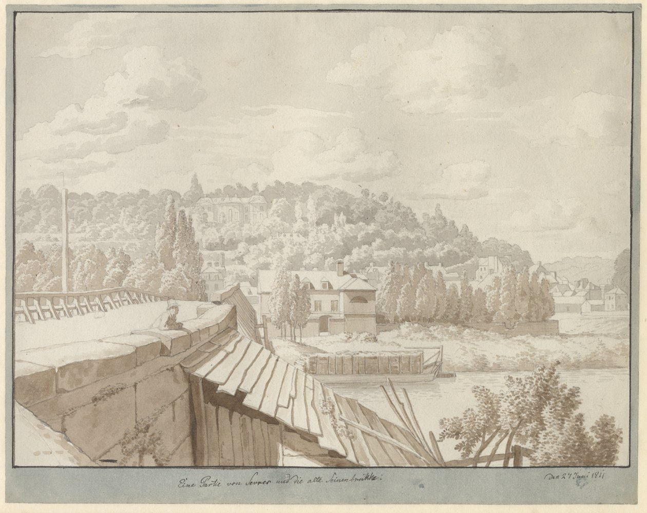 Arka planda Saint Cloud