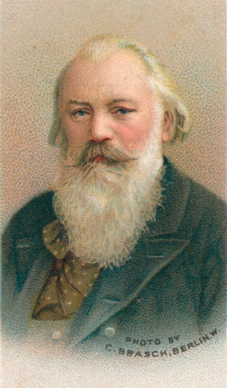 Johannes Brahms 1833-1897, Alman besteci ve piyanist, 1911 by C Brasch