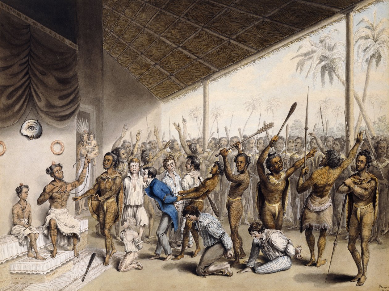 Avrupalıların Öldürülmesini Emri Eden Yerli Bir Şef, 1817 by C. Bray