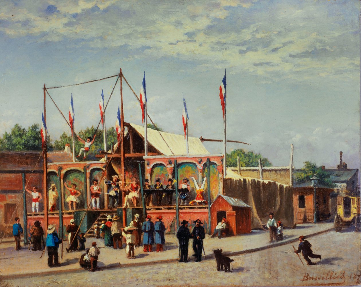 Güreşçi Dubois#39;nin Çerçevesi, boulevard de la Villette by C. Bussilliet