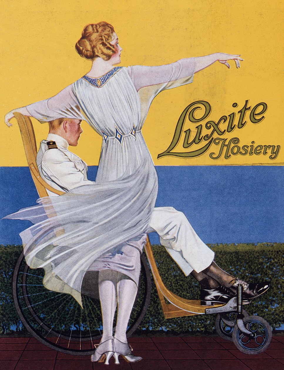 Vogue dergisinden Lüks Çorap reklamı, 1919 by C. Coles Phillips