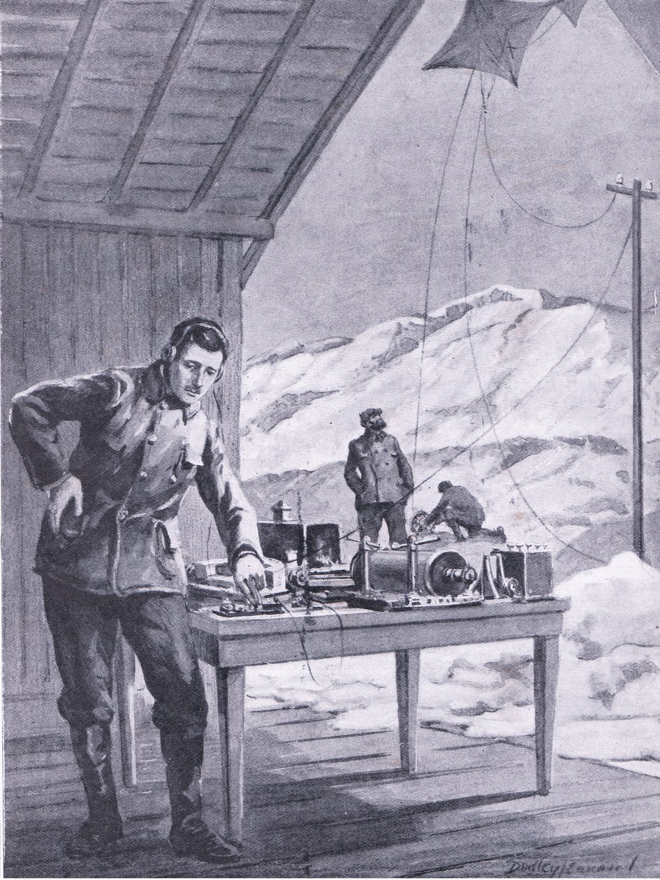 Büyük bir sorunu çözen üç tıklama, 'Cassell's Romance of Famous Lives'dan illüstrasyon, c.1940 (litho) by C. Dudley Tennant