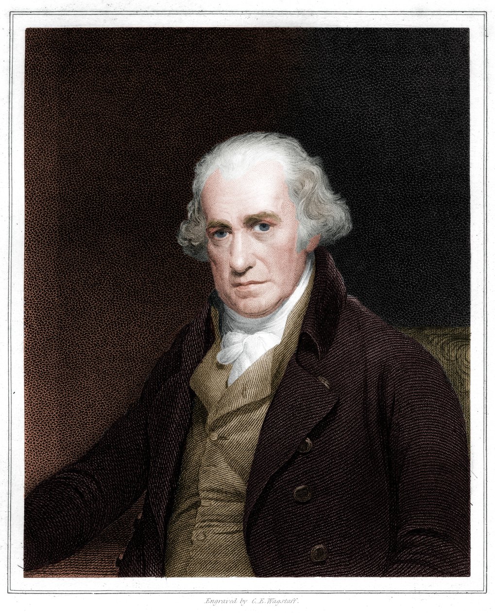 James Watt, İskoç mühendis, 1833 by C. E. Wagstaff