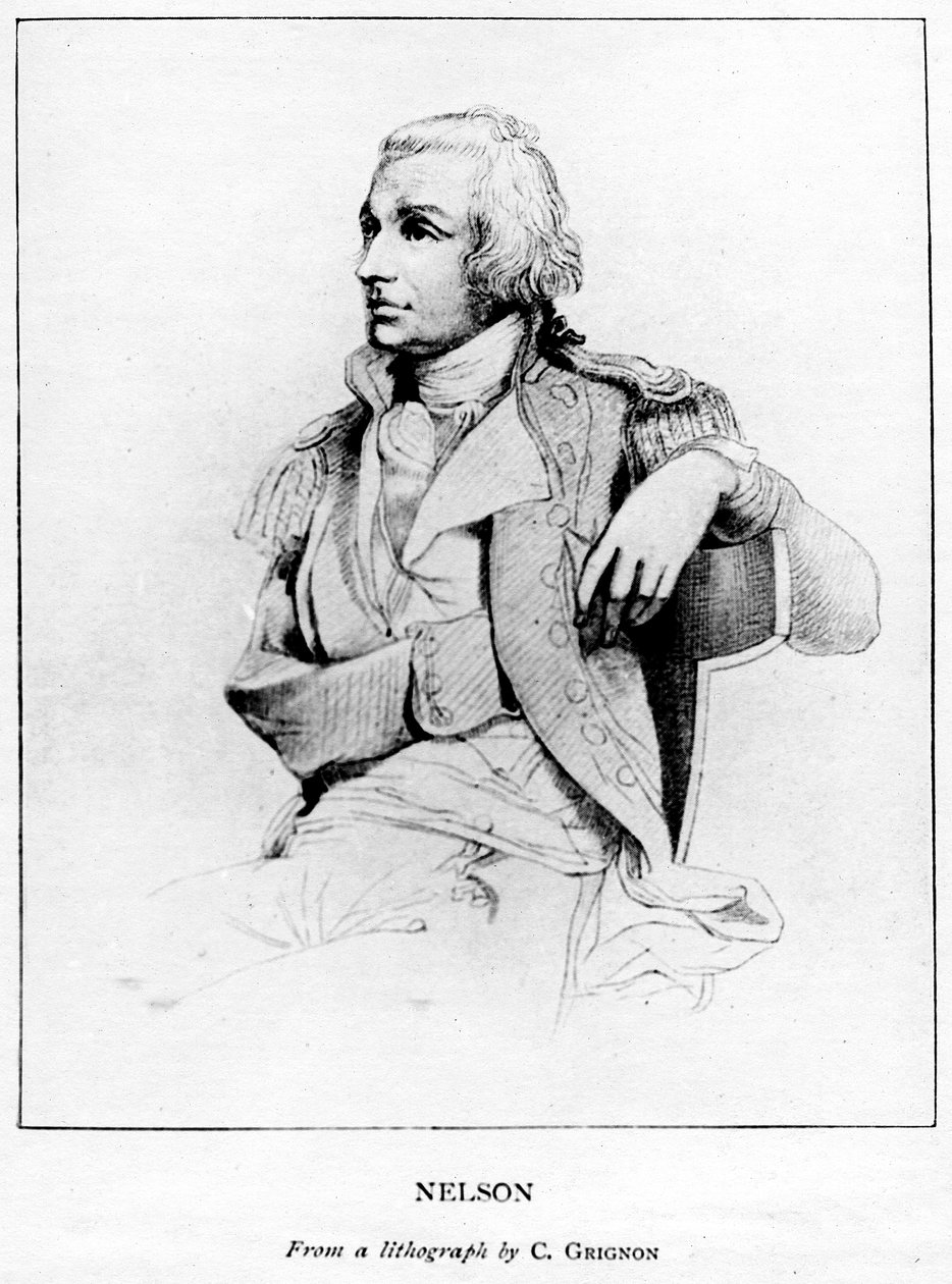 Horatio Nelson, 1. Vikont Nelson, İngiliz deniz komutanı, 19. yüzyıl by C. Grignon