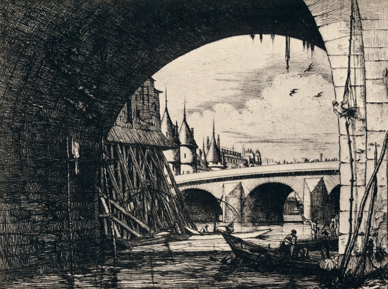Notre-Dame Pont Kemeri, 1915 by C. H. Meryon