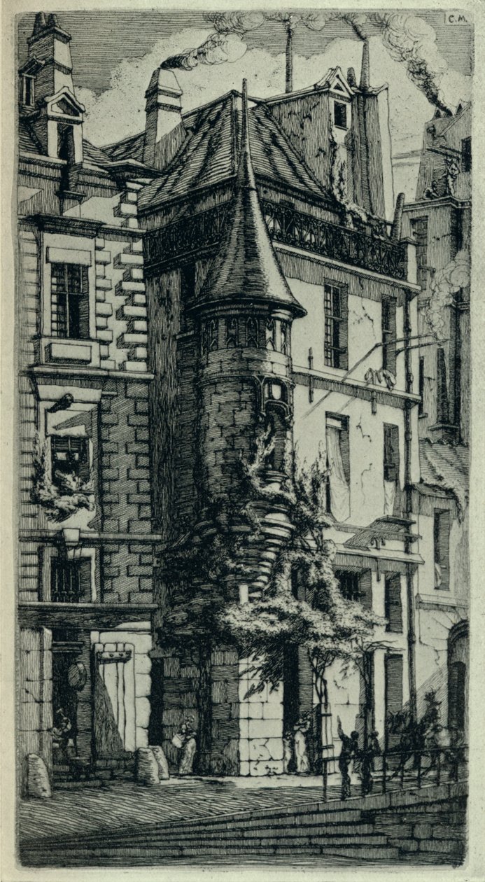 Taret, Rue de la Tixeranderie, 1915 by C. H. Meryon
