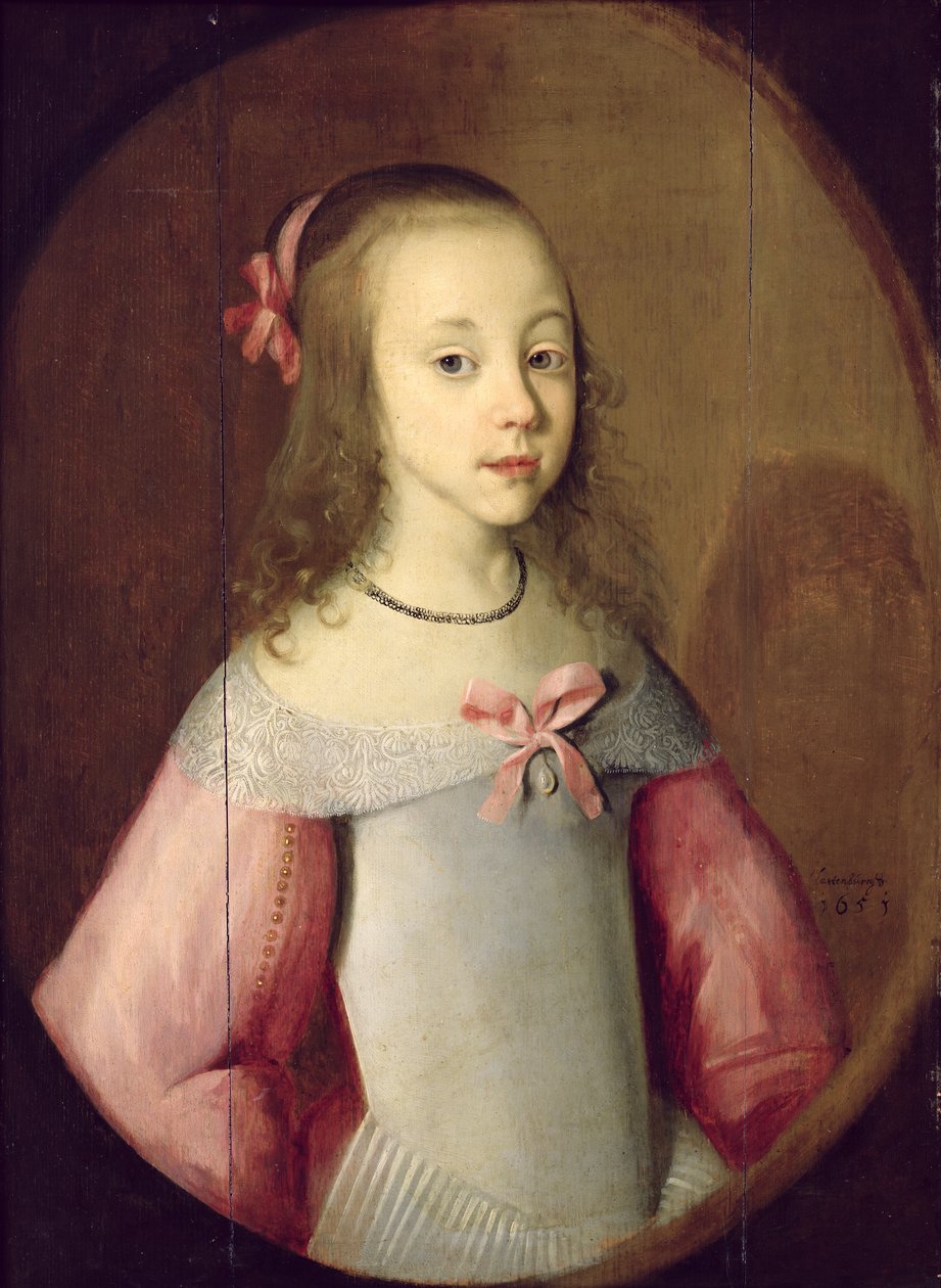 Genç Bir Kızın Portresi, 1651 by C. Hastenburg