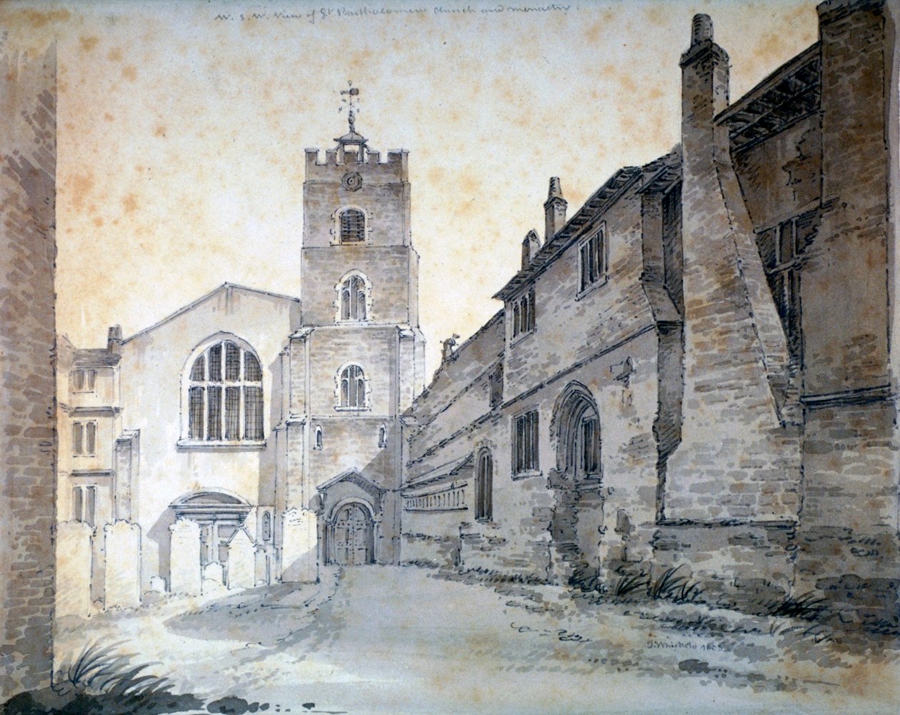 Aziz Bartholomew-the-Büyük, Londra Şehri, 1803 by C John M Whichelo