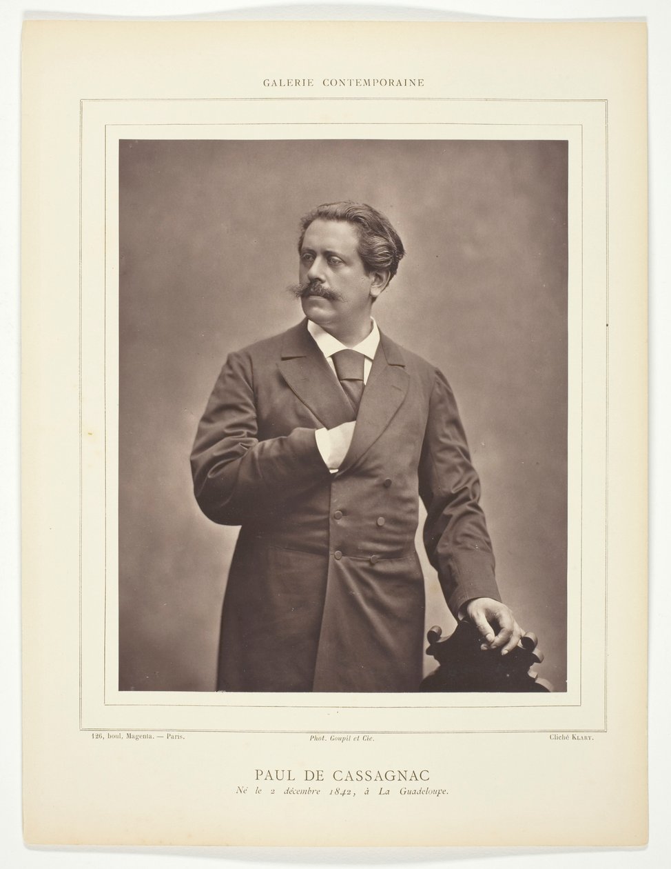 Paul de Cassagnac (Fransız yazar ve siyasi gazeteci, 1842-1904) by C. Klary