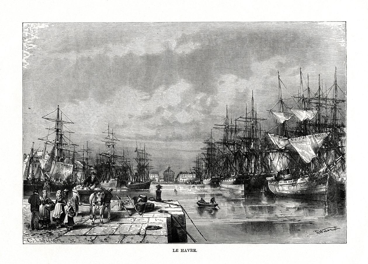 Le Havre, Normandiya, Kuzey Fransa, 1879 by C. Laplante
