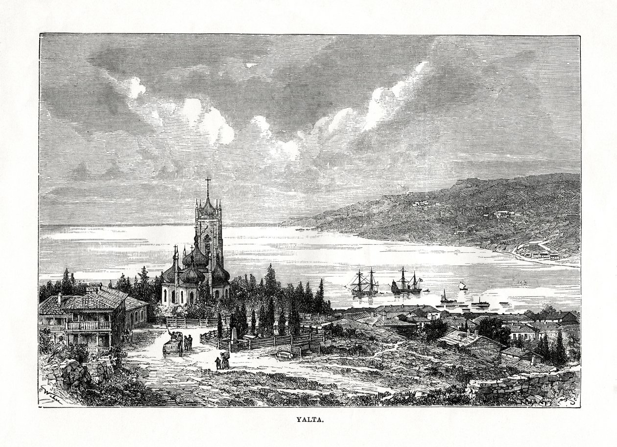 Yalta, güney Ukrayna, 1879. by C. Laplante