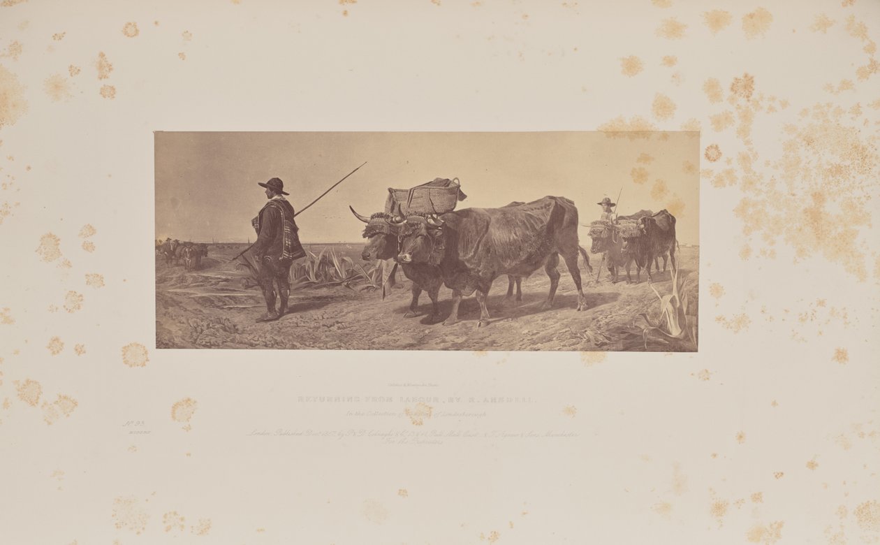 İşten Dönerken, yazan R. Ansdell by Caldesi and Montecchi