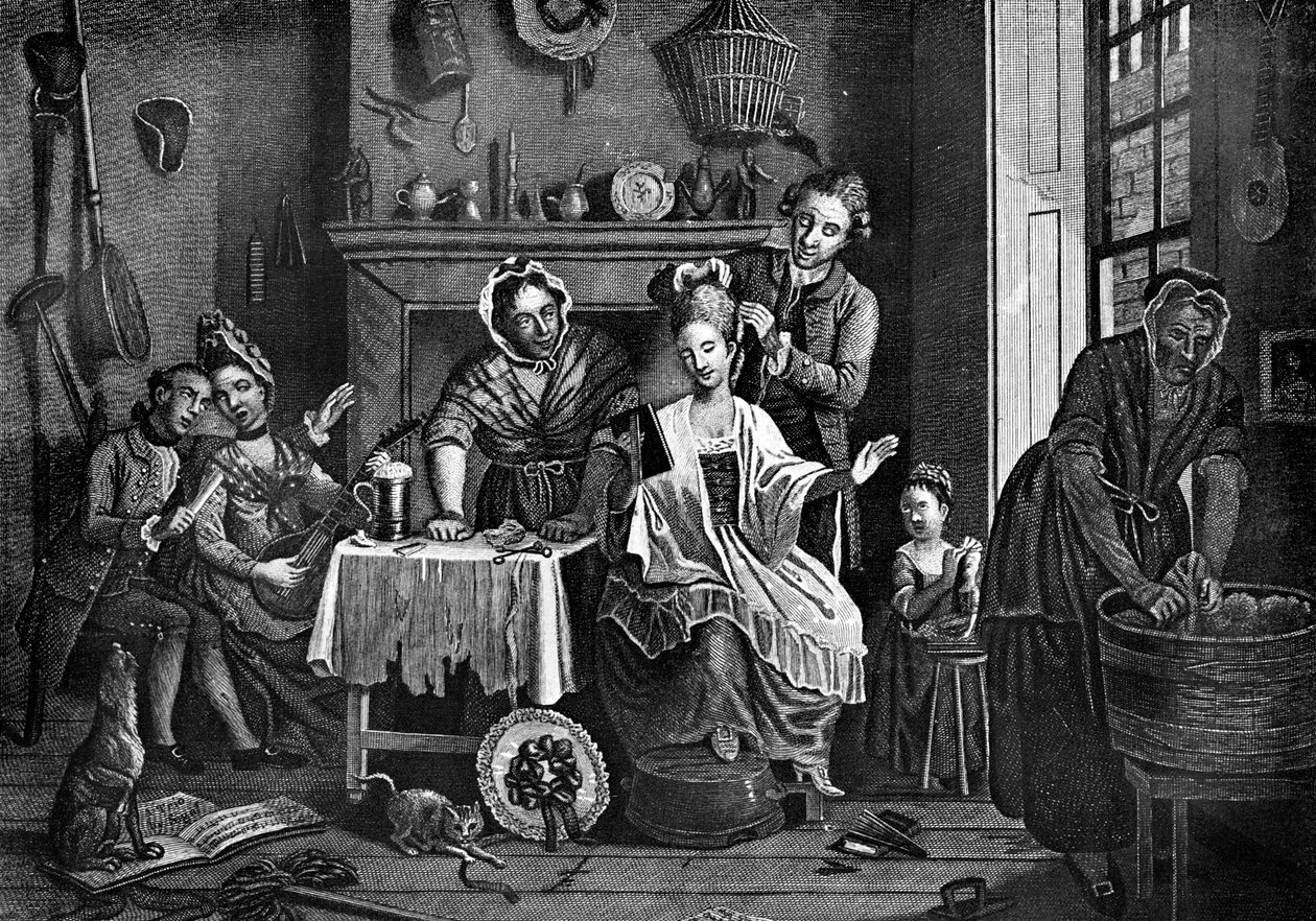 Merdiven Altındaki Yüksek Yaşam, 1772 by Caldwell