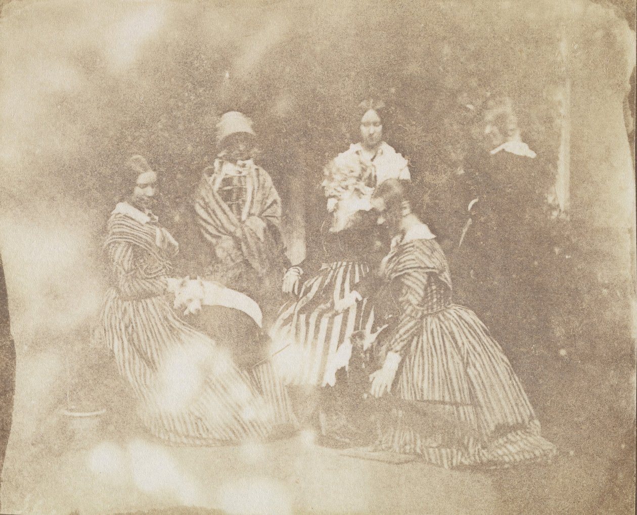 34. Çeşitli Pozlarda Sanatsal Gruplar, yakl. 1845. by Calvert Jones
