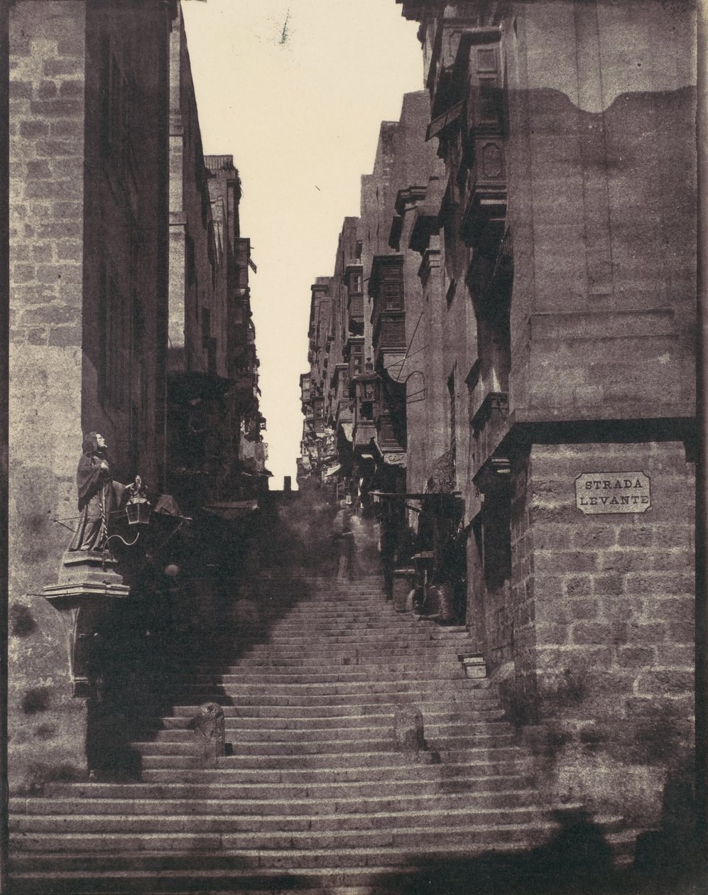 Strada Levante, Valetta, Malta, 1850