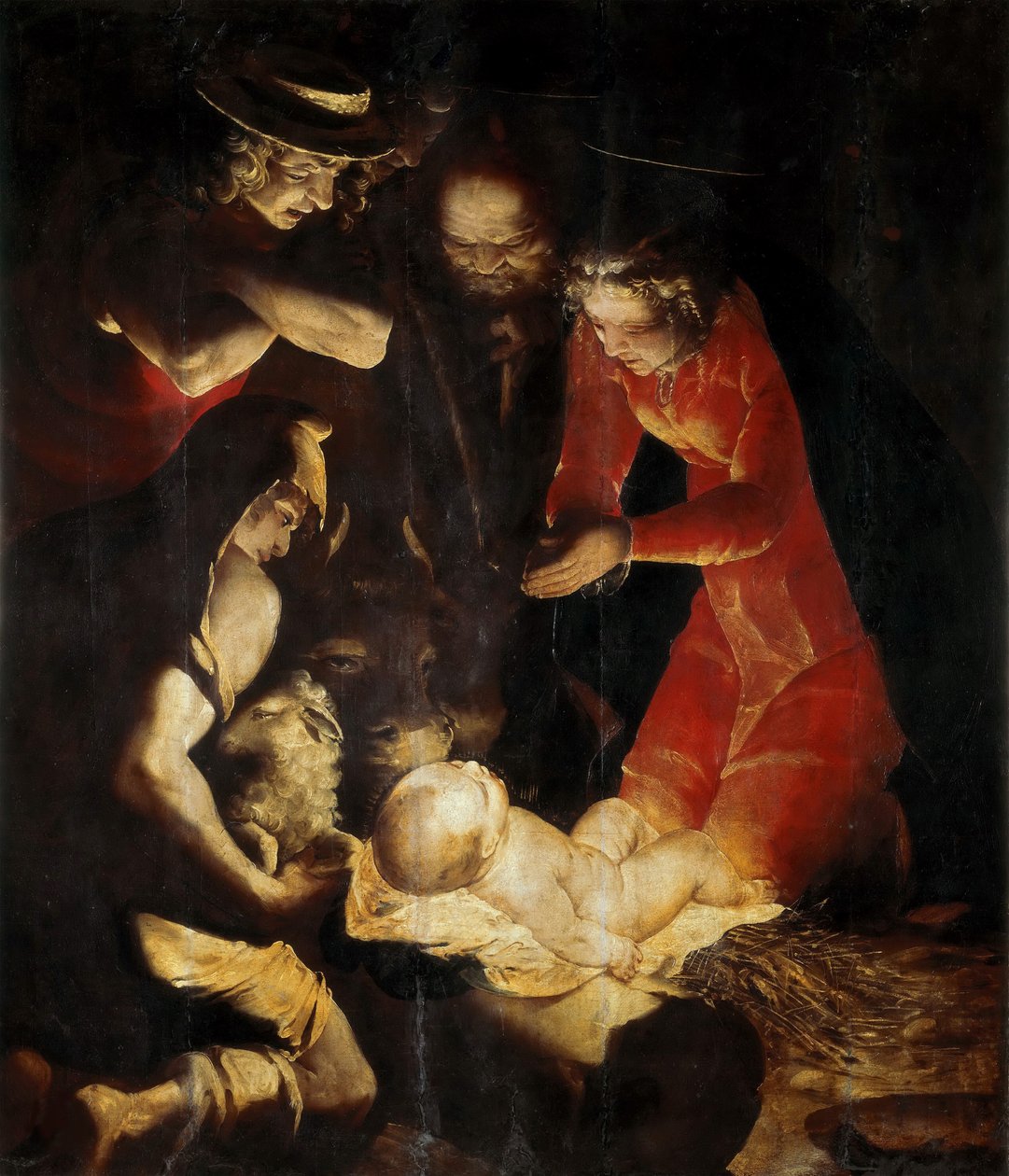 Çobanların Tapınması, 1550. by Cambiaso