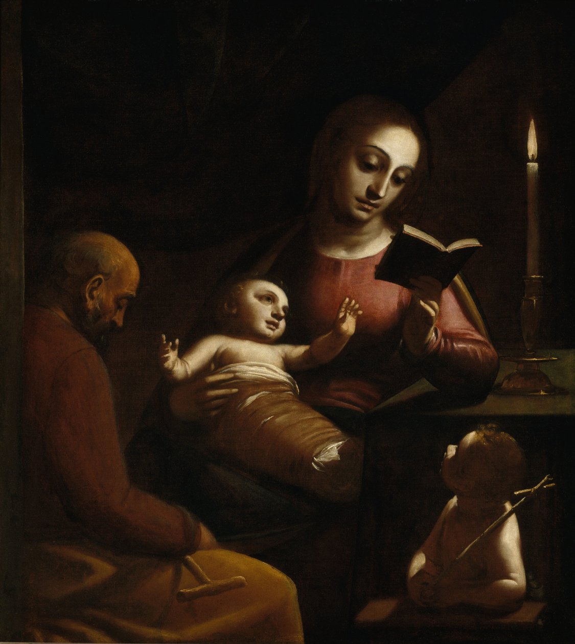 Çocukken Vaftizci Yahya ile Kutsal Aile, yaklaşık 1578 by Cambiaso