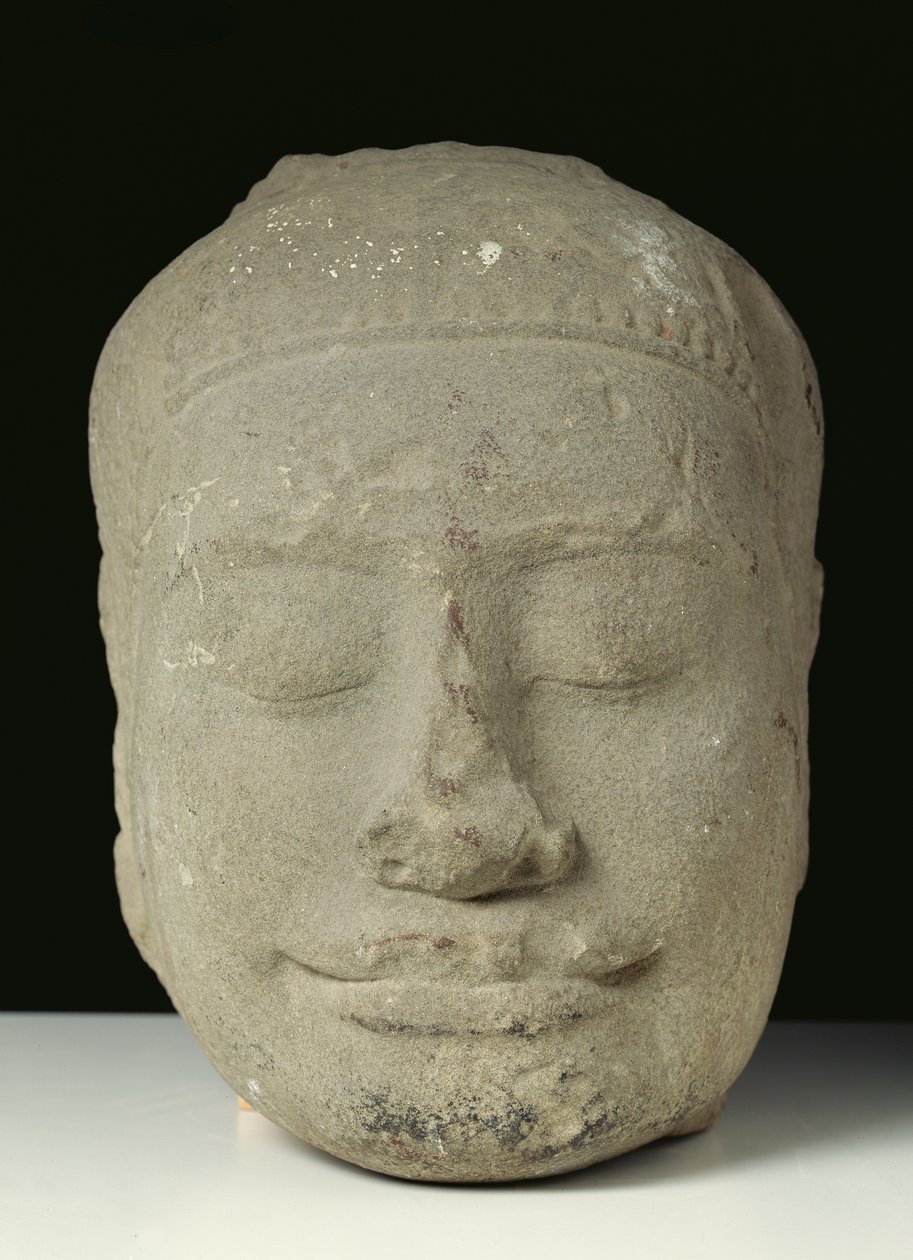 Kapalı gözlerle Buda kafası, Angkor by Cambodian School