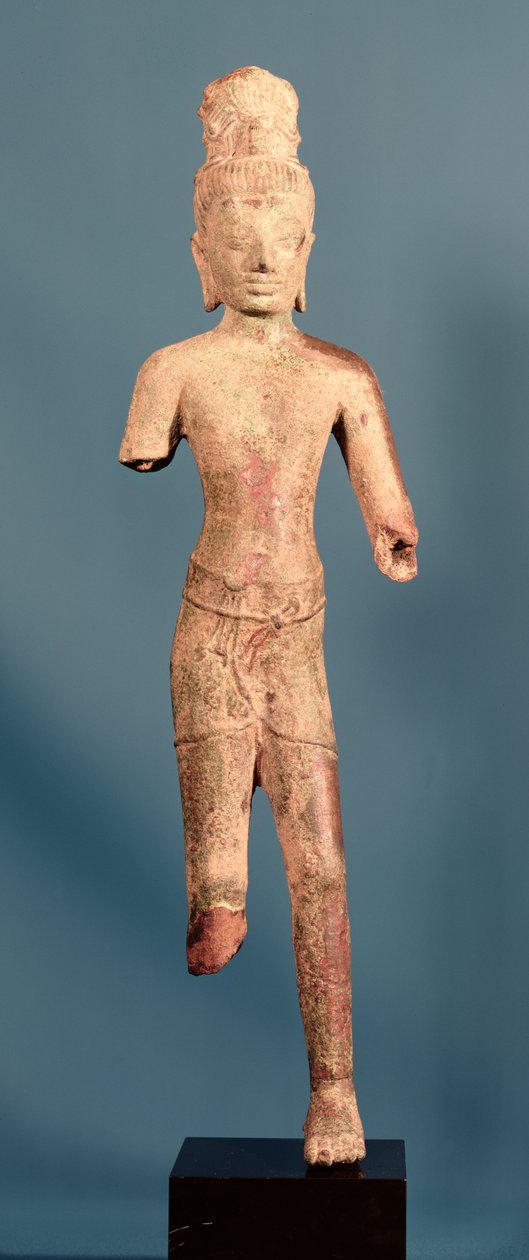 Maitreya Buddha, Khmer öncesi figür, 8. yüzyılın başlarında (bronz) by Cambodian School