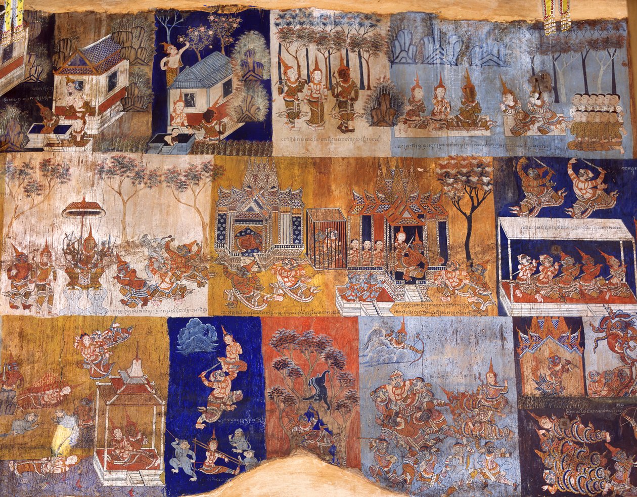 Tapınak duvar resimleri by Cambodian School
