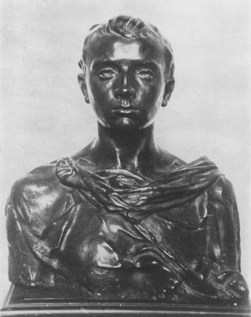 Bir ergen olarak Paul Claudel büstü (bronz) by Camille Claudel