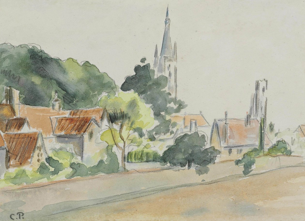 Tüm Azizler Kilisesi, Beulah Tepesi by Camille Jacob Pissarro
