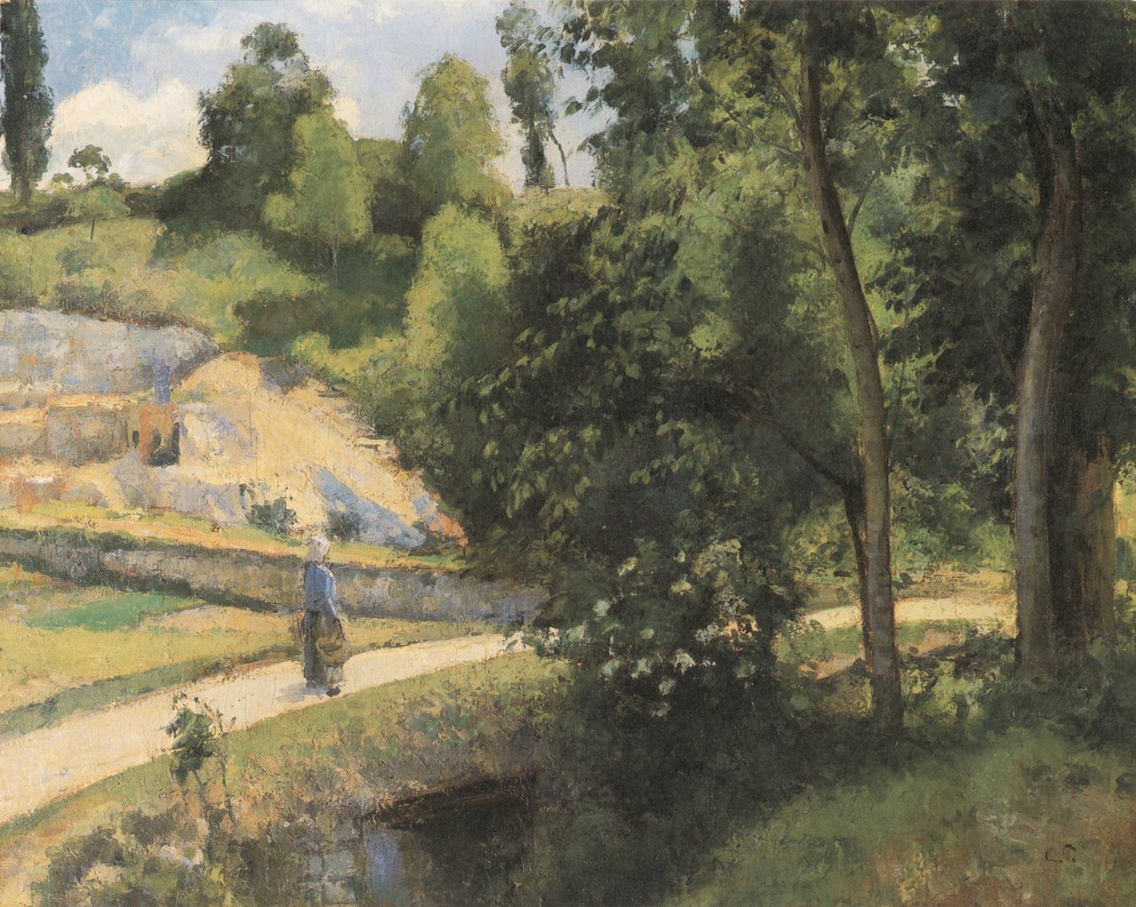 La Carriere, Pontoise by Camille Jacob Pissarro