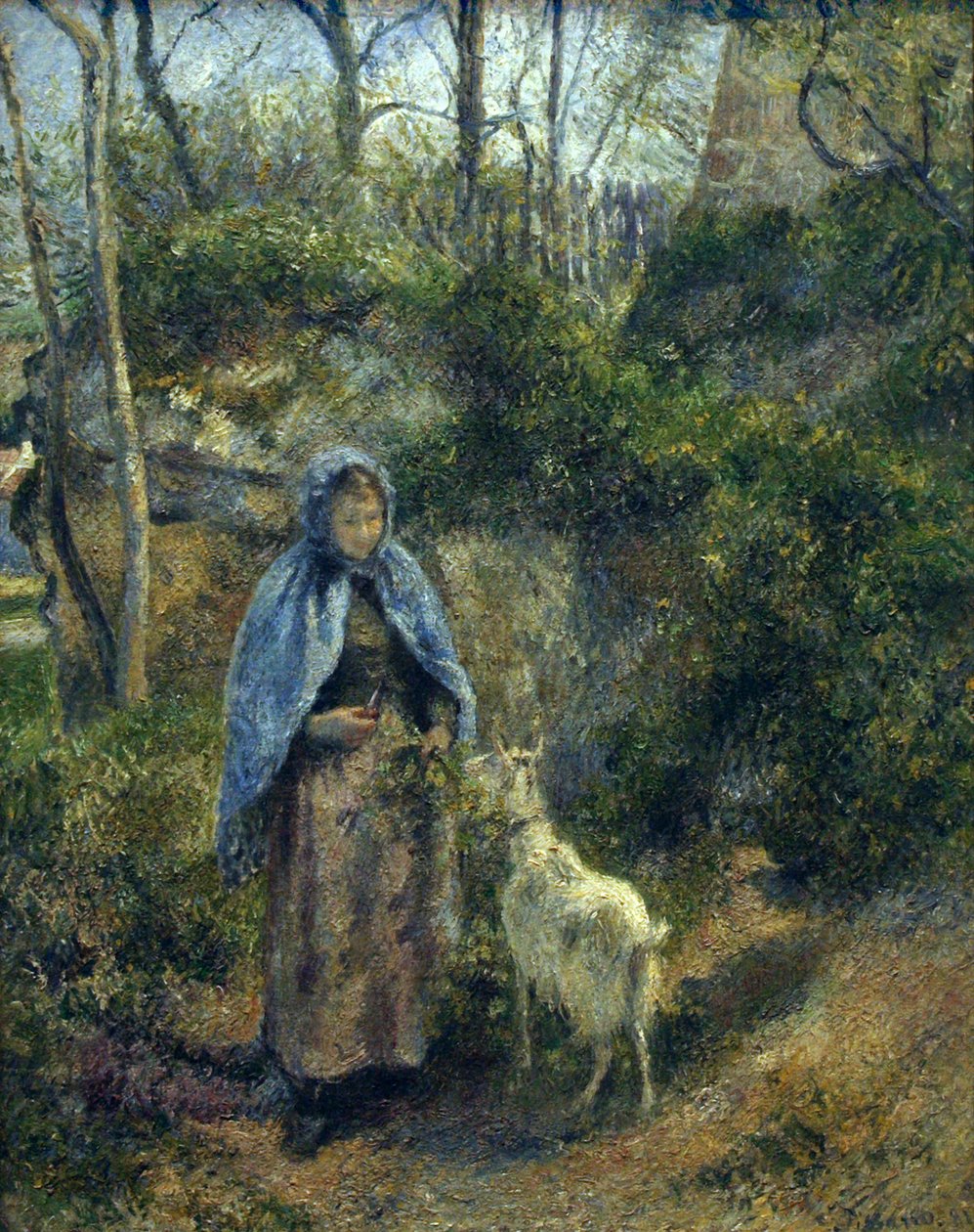 keçi çobanı by Camille Jacob Pissarro
