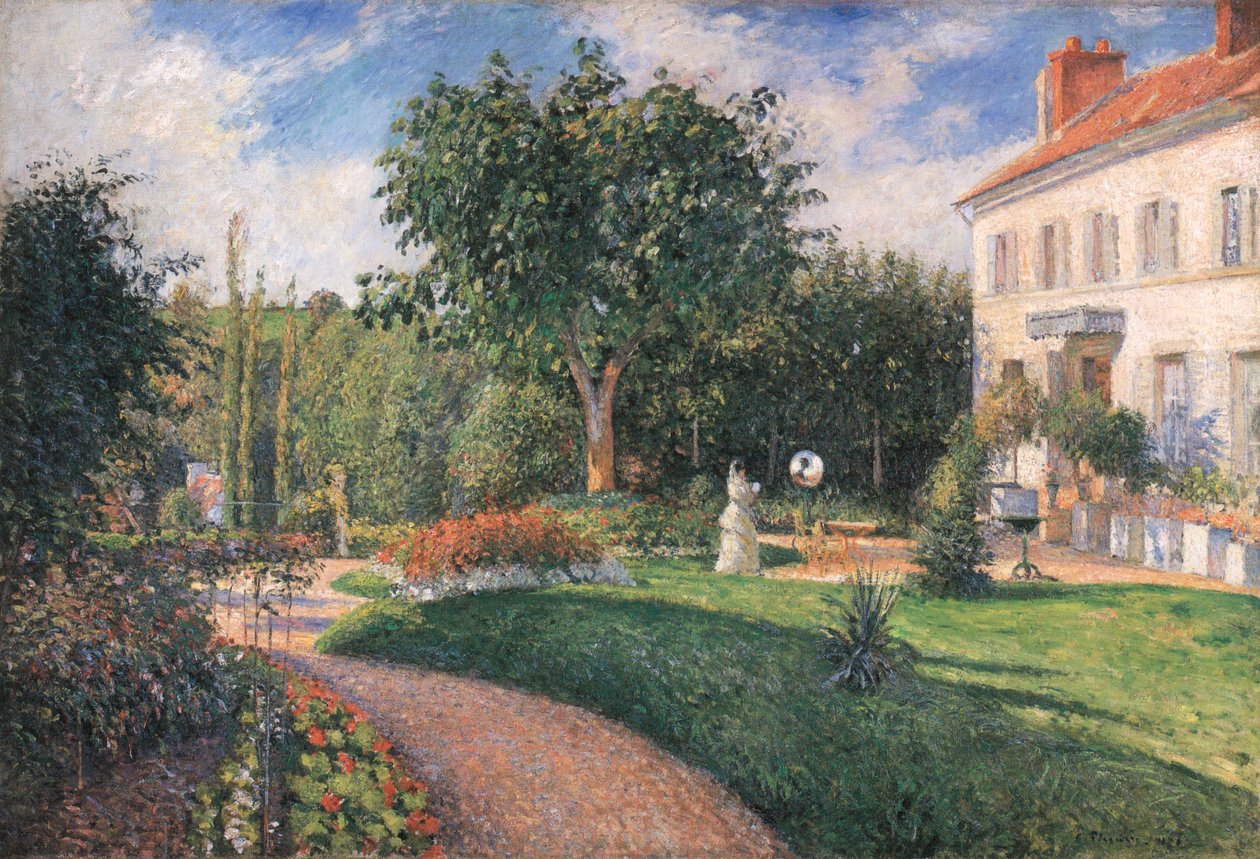 Mathurins Bahçesi, Pontoise by Camille Jacob Pissarro