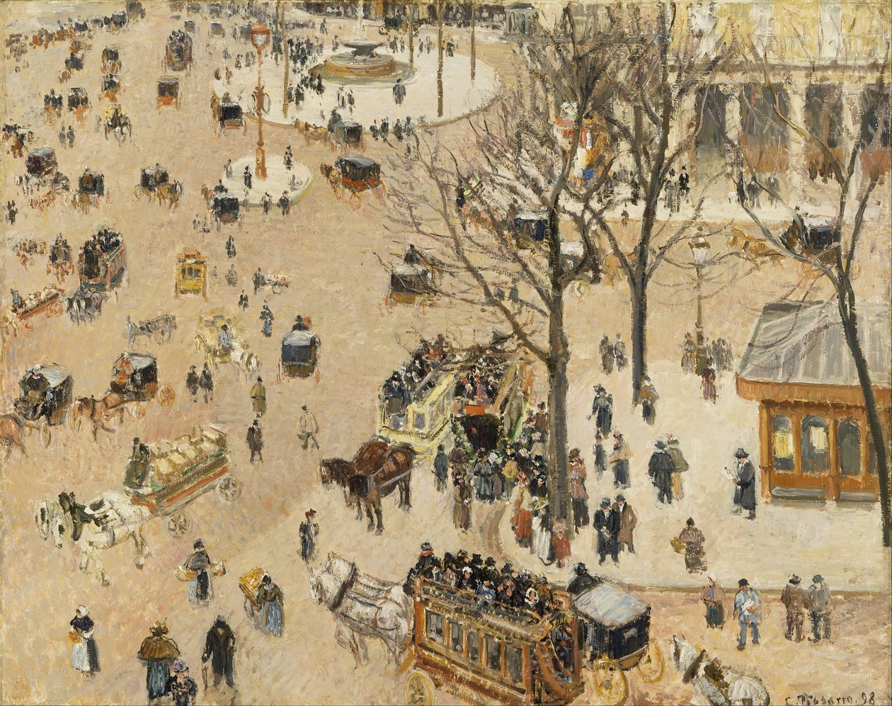 Fransız Tiyatrosu nedeniyle yer by Camille Jacob Pissarro