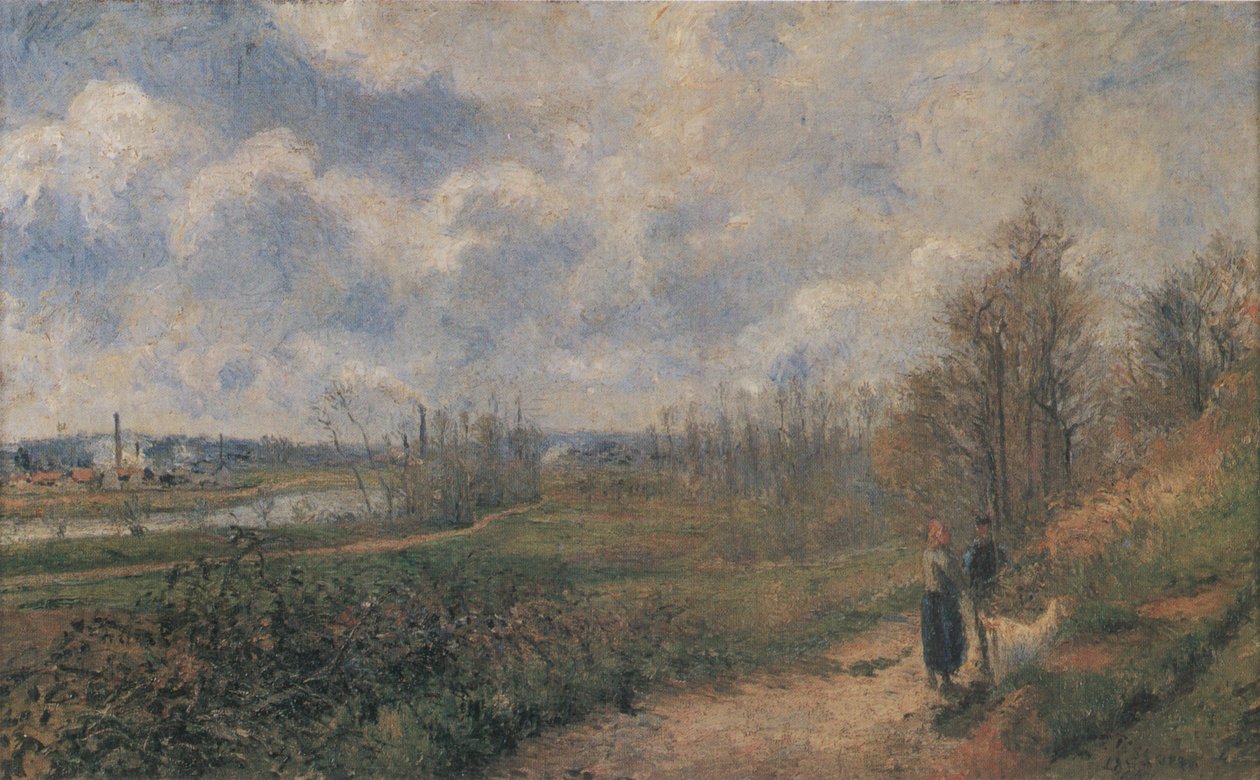 La Sente du Chou, Pontoise by Camille Jacob Pissarro