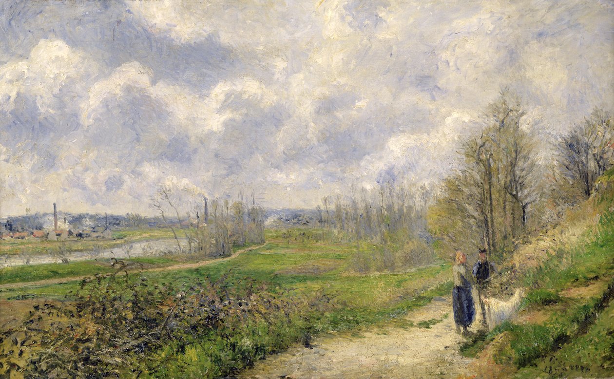 Pontoise yakınlarındaki La Sente du Chou, 1878 by Camille Jacob Pissarro