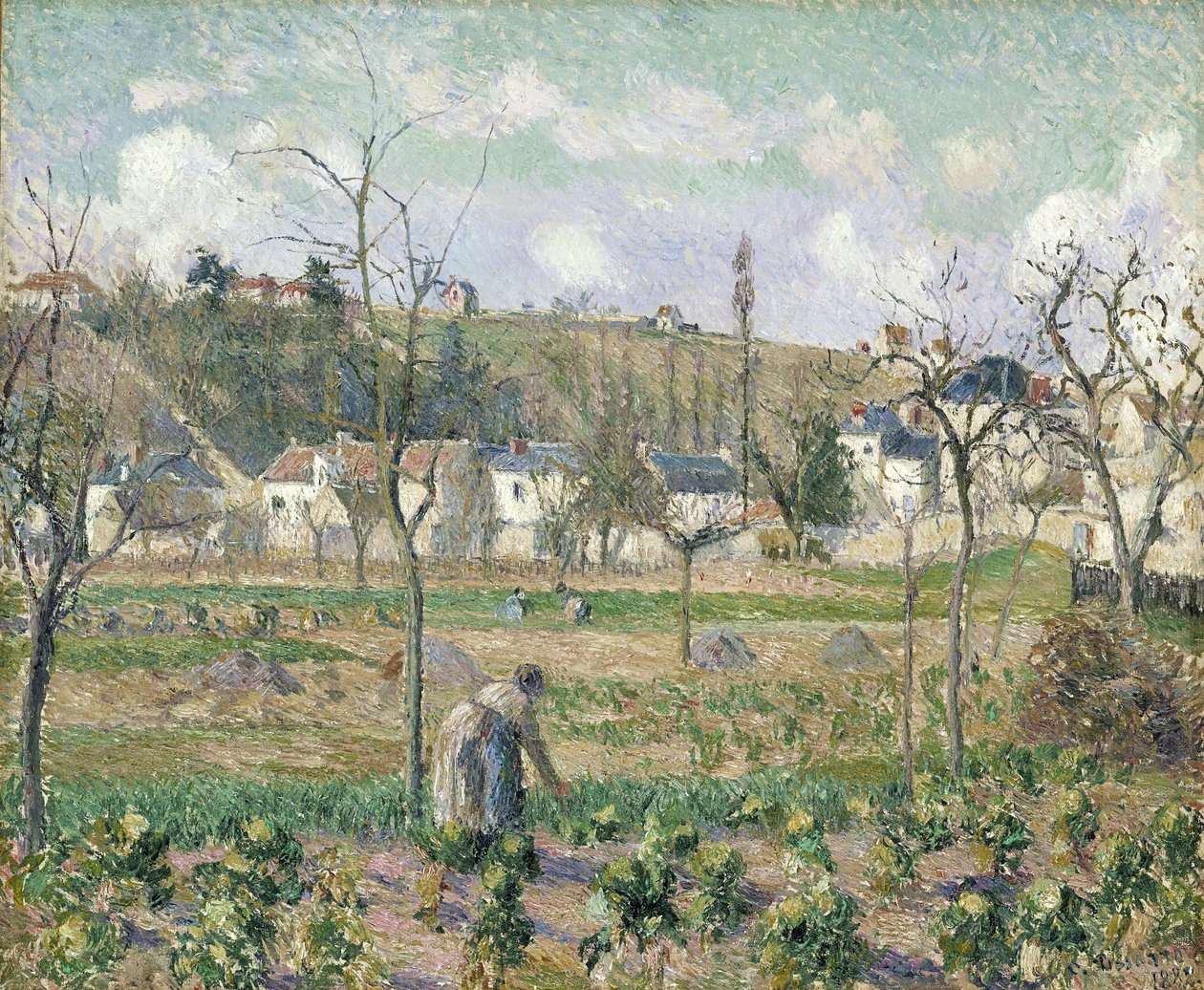Jardin de Maubuisson, Pontoise, la Mère Bellette by Camille Jacob Pissarro