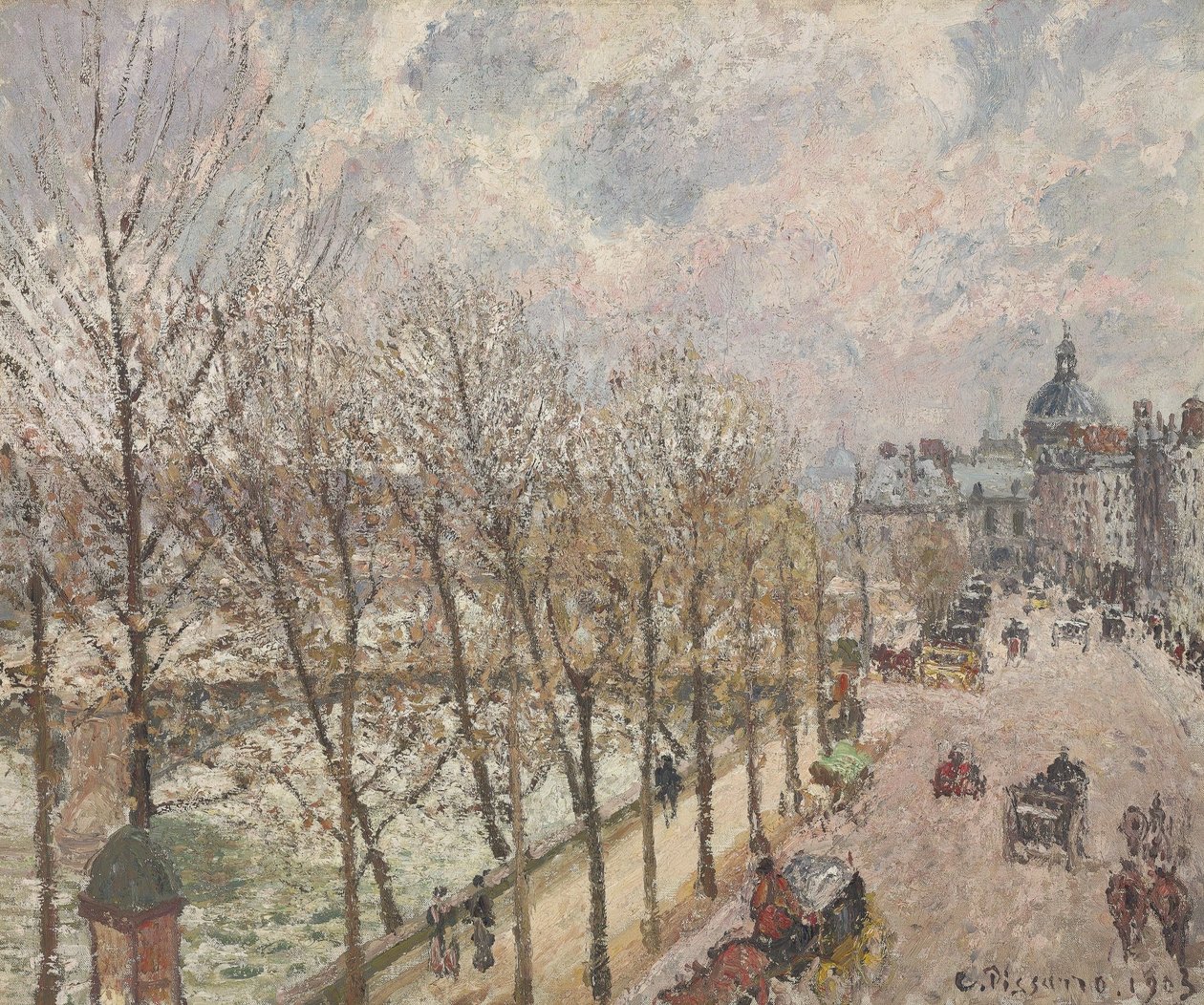 Quai Malaquais ve Enstitü by Camille Jacob Pissarro