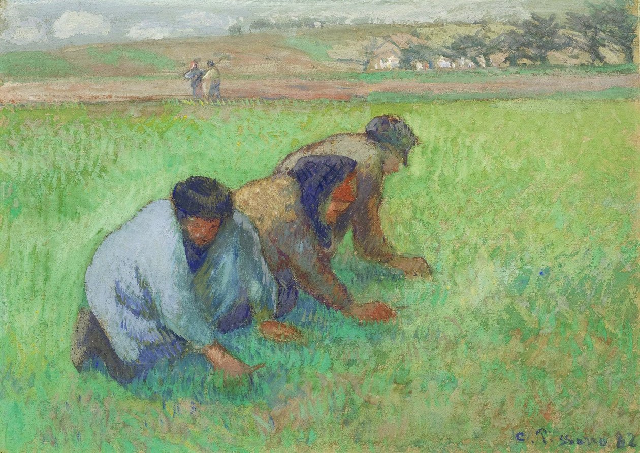 Kültivatörler by Camille Jacob Pissarro