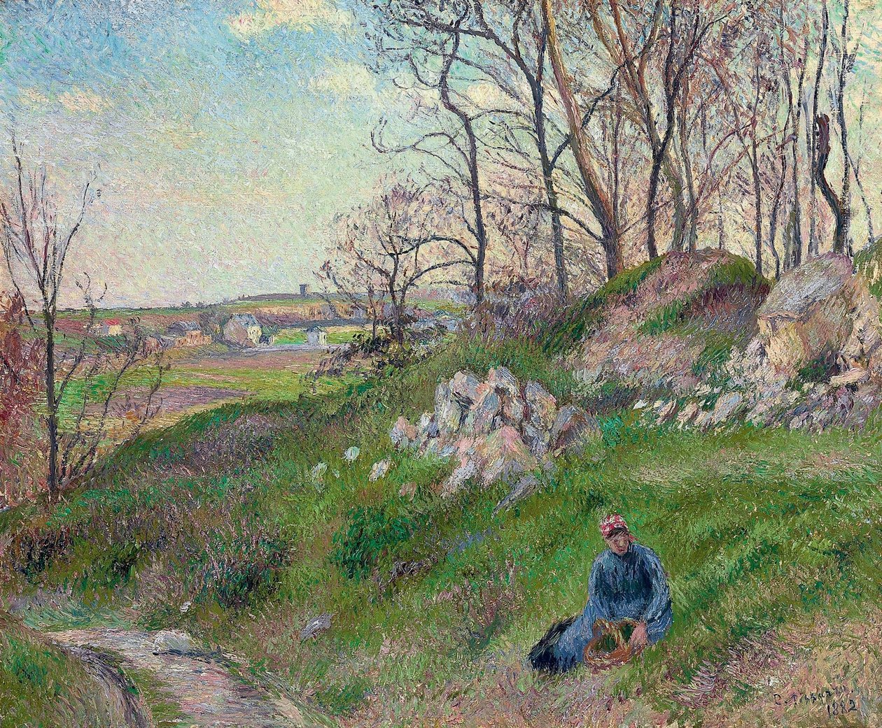 Chou, Pontoise taş ocakları by Camille Jacob Pissarro