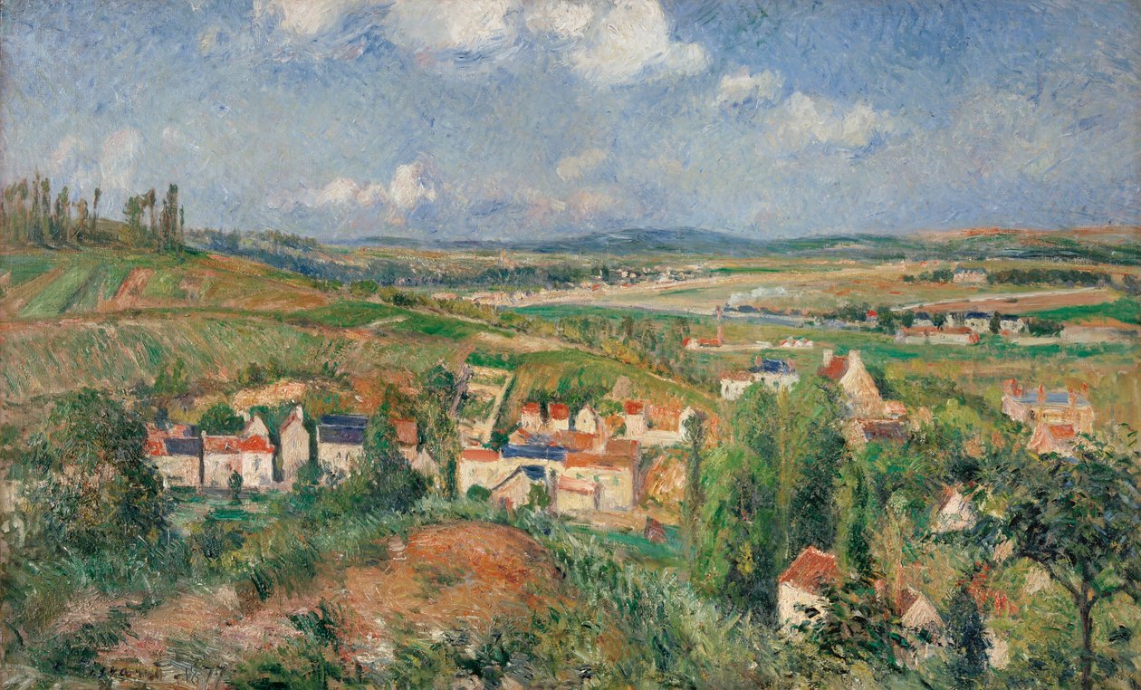 Yaz aylarında hermitage, Pontoise by Camille Jacob Pissarro