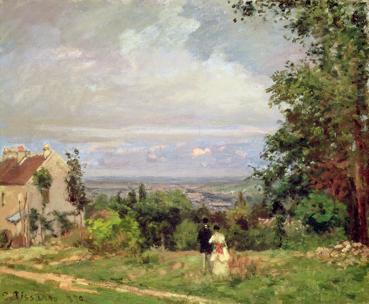 Louveciennes, 1870 by Camille Jacob Pissarro
