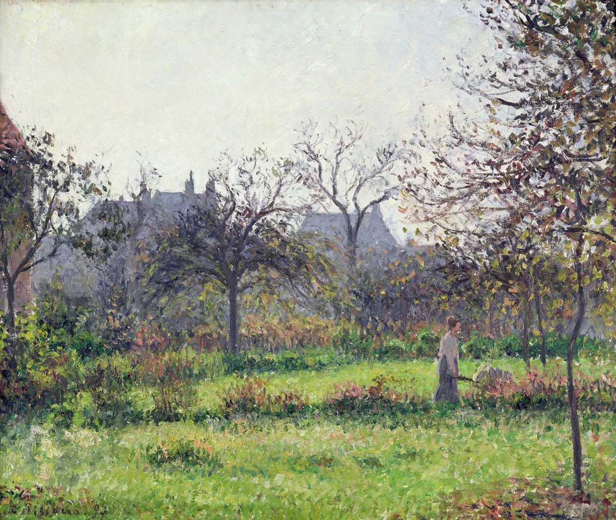 Sabah Güneşi, Sonbahar, Eragny, 1897 by Camille Jacob Pissarro