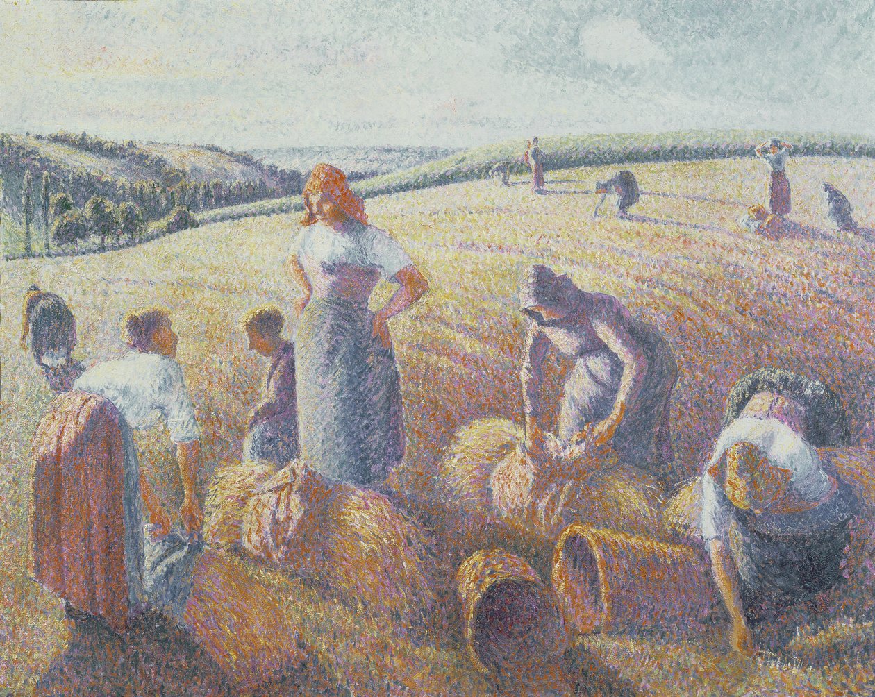 Toplayıcılar, 1889 by Camille Jacob Pissarro